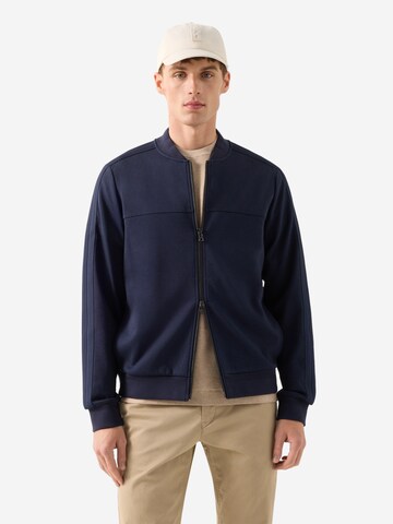 BOGNER Sweatjacke 'Lennox' in Blau: Vorderseite