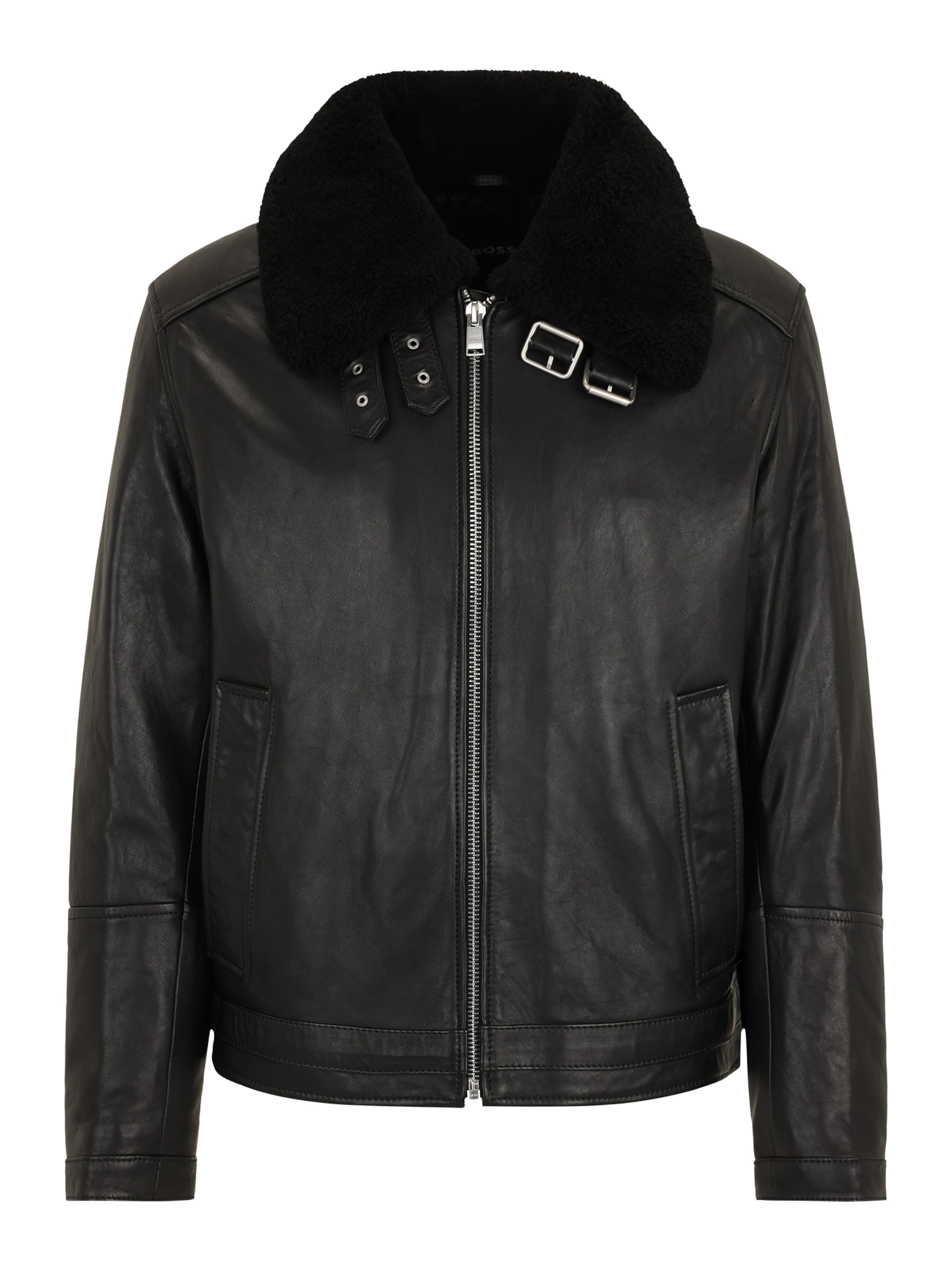 juoda BOSS Demisezoninė striukė 'H-Mupablo': priekis