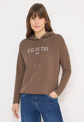 CECIL Sweatshirt in Brown: front