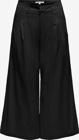 Wide Leg Pantalon à pince 'ONLTanny' ONLY en noir : devant