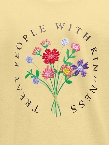 Sweat-shirt 'KOGRuna' ONLY GIRLS en jaune