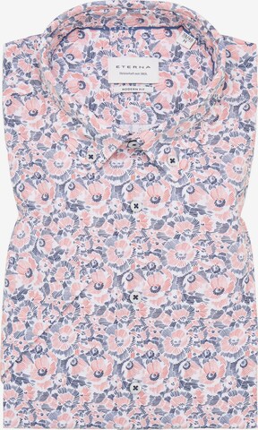ETERNA Comfort fit Zakelijk overhemd 'Seersucker' in Roze