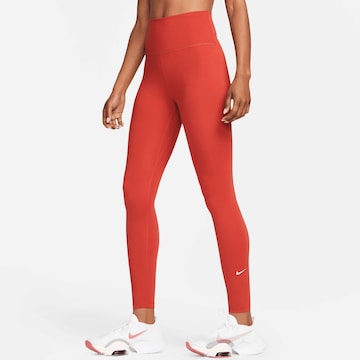 NIKE Skinny Παντελόνι φόρμας σε κόκκινο: μπροστά
