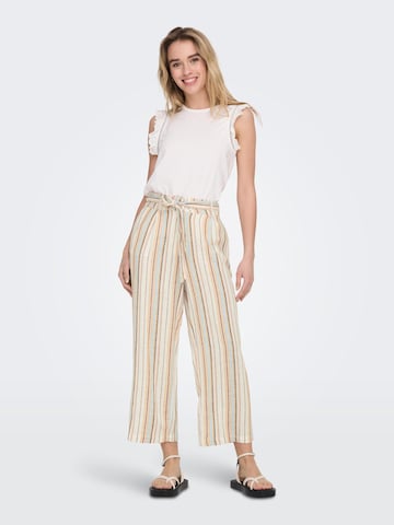 ONLY Wide leg Pleat-front trousers 'Caro' in Mixed colours