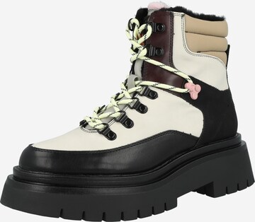 Stivaletto stringato 'QUEEN FUNNY' di Pepe Jeans in marrone: frontale