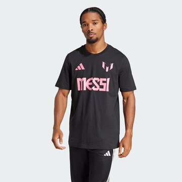 ADIDAS PERFORMANCE Performance shirt 'Messi' in Black: front