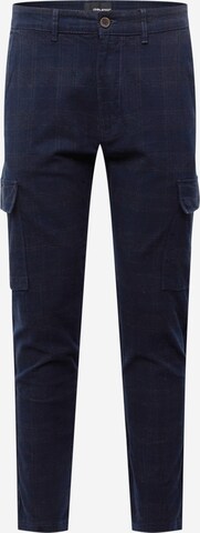 Regular Pantalon cargo BLEND en bleu : devant