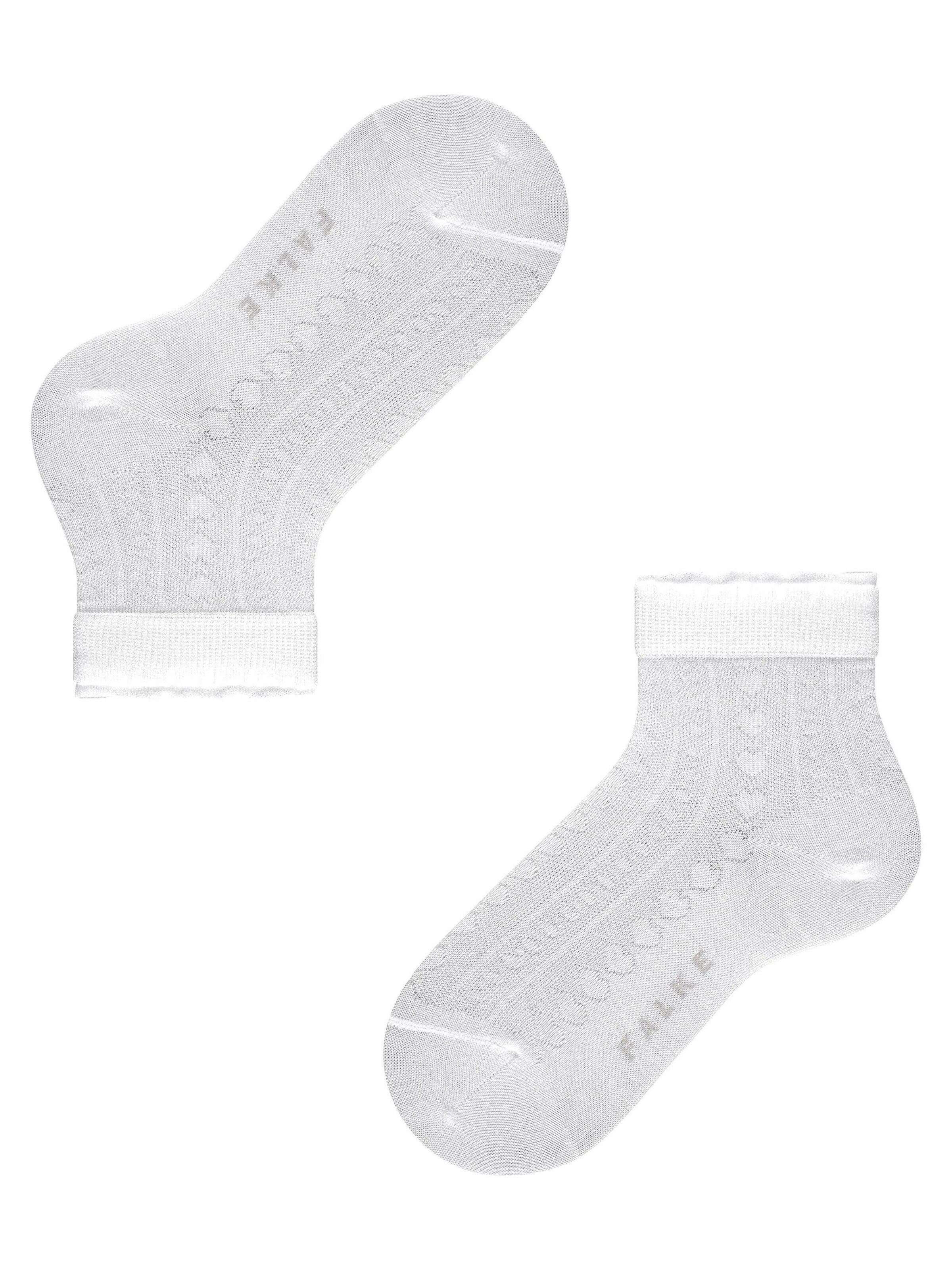 FALKE Socks 'Romantic Net' in White
