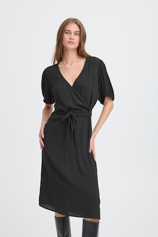 ICHI Kleid 'IHTAMIA' in Schwarz: Vorderseite