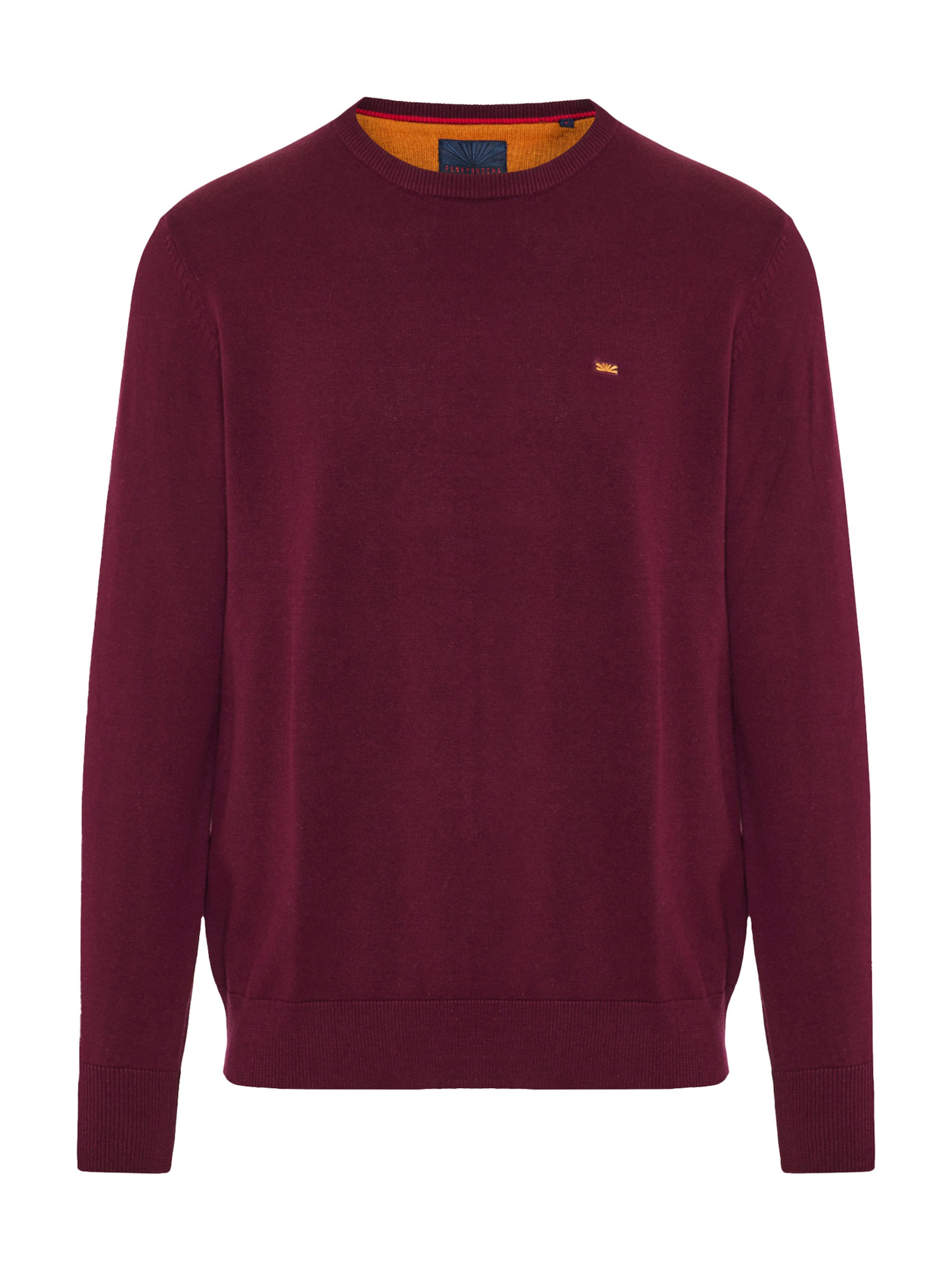 Funky BuddhaPulover - crvena boja: prednji dio