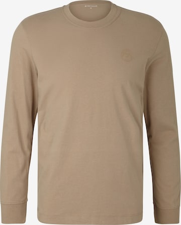 T-Shirt TOM TAILOR en beige : devant