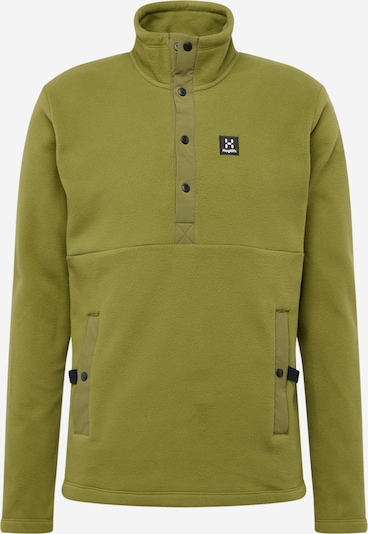 Haglöfs Pull-over de sport 'Mora' en olive / noir / blanc, Vue avec produit