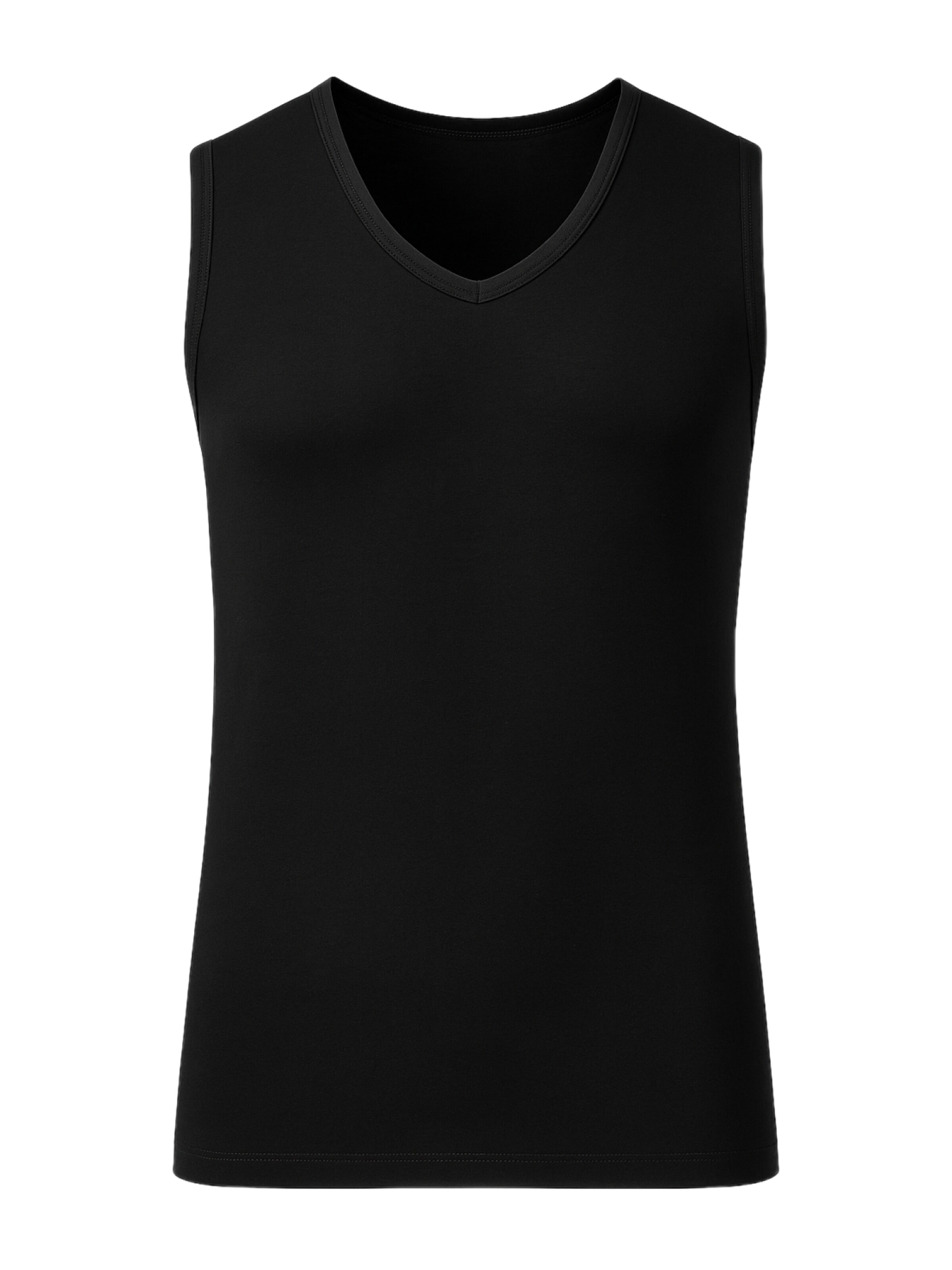 Weweus Onderhemd in Zwart: voorkant