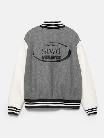 Giacca di mezza stagione 'STWD' di Pull&Bear in grigio
