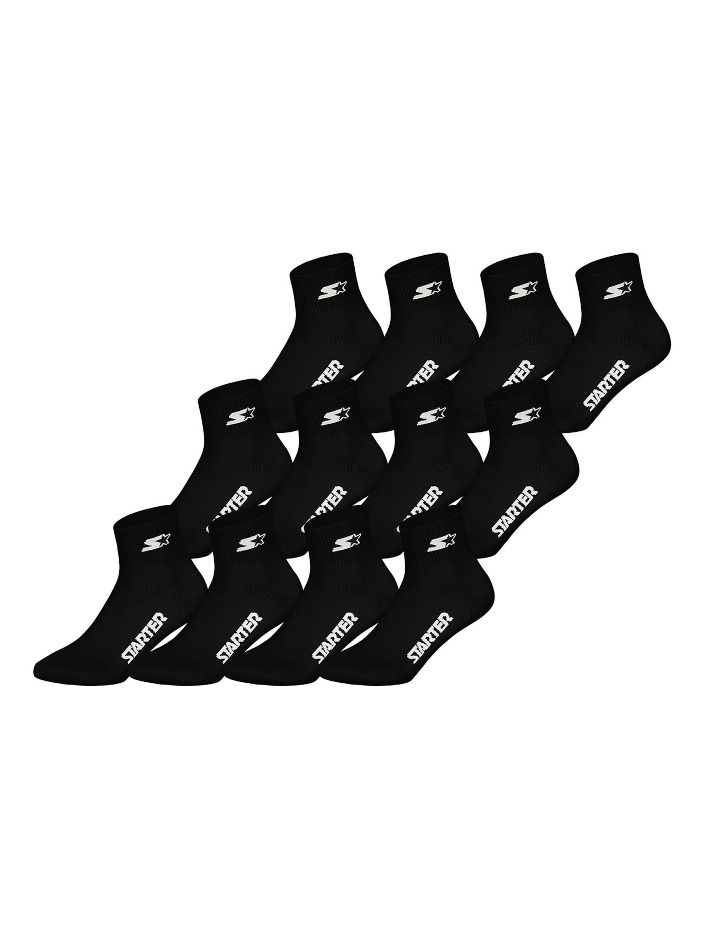 Chaussettes Starter en noir : devant