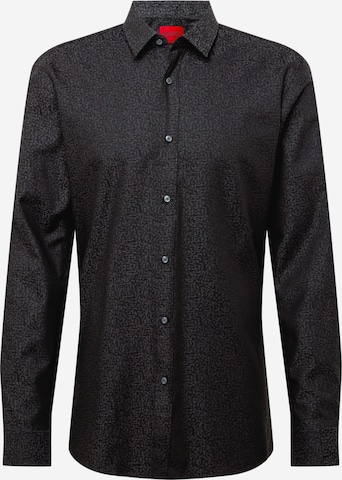 Regular fit Camicia 'Elisha' di HUGO Red in nero: frontale