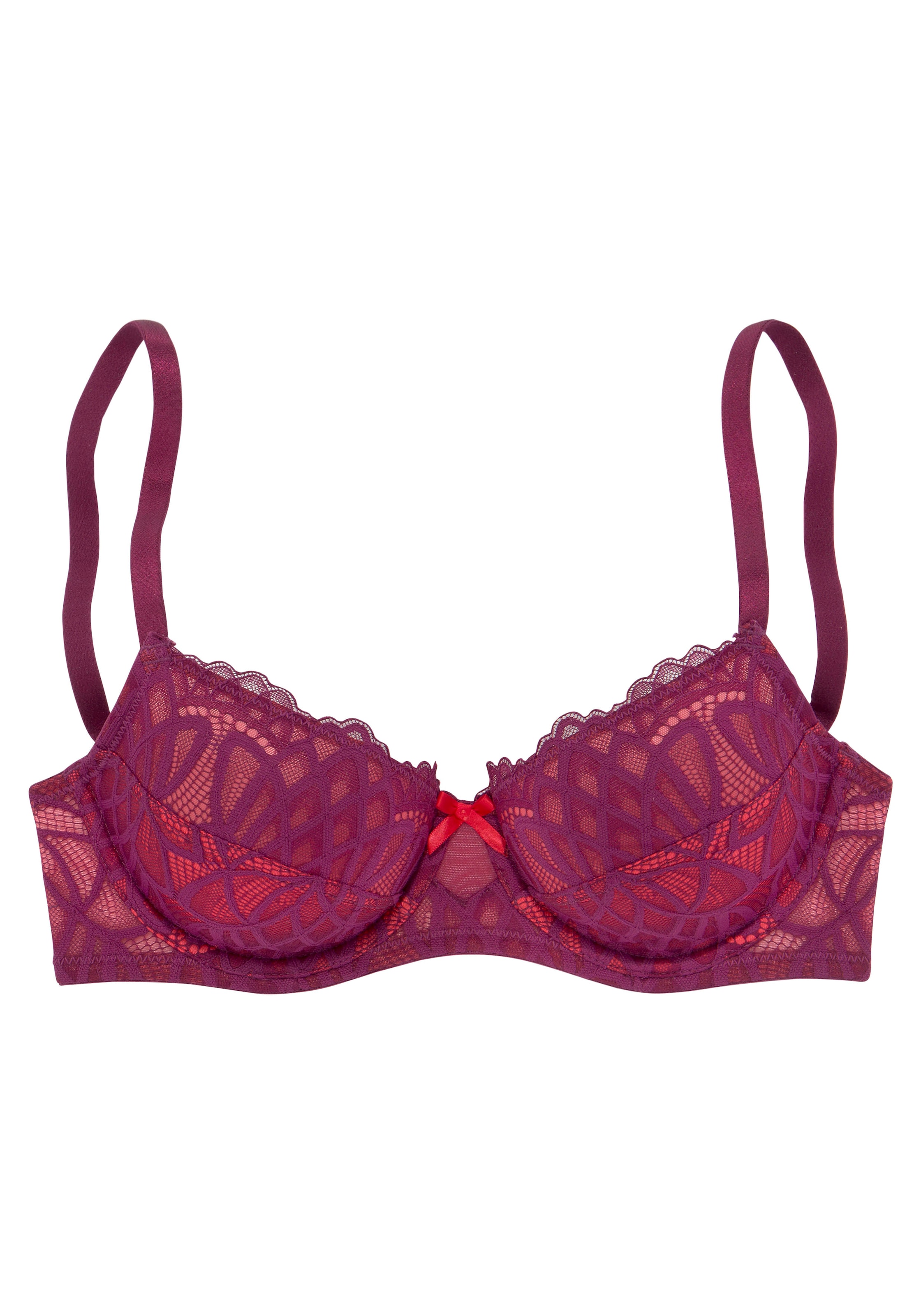 LASCANA Behå 'Wire bra' i lila: framsida