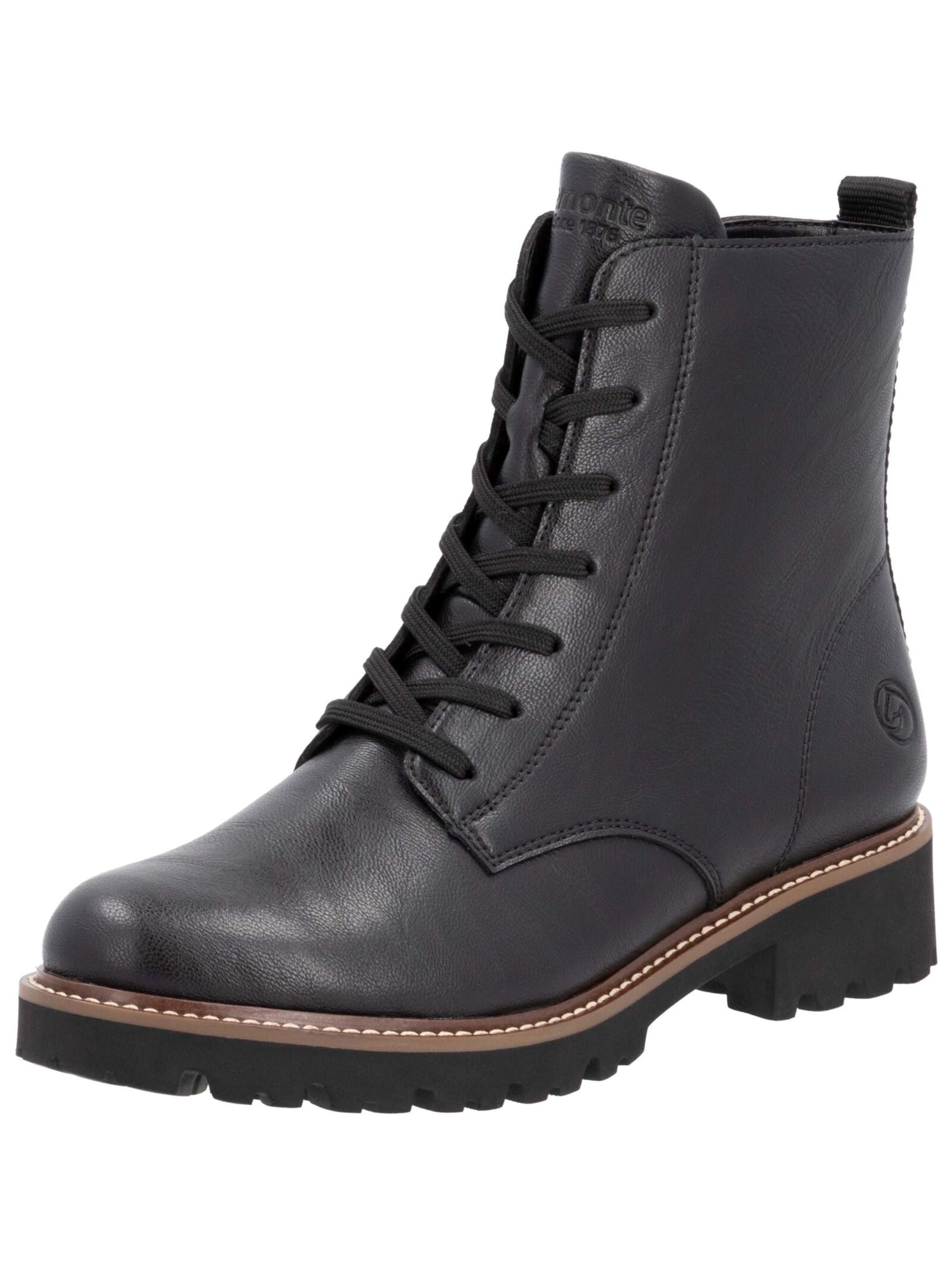 REMONTE Veterlaarsjes in Zwart: voorkant