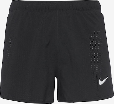NIKE Sportovní kalhoty 'FAST' - černá / bílá, Produkt
