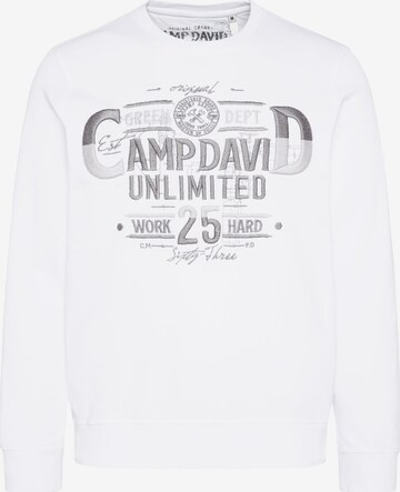 CAMP DAVID Sweatshirt in Weiß: predná strana