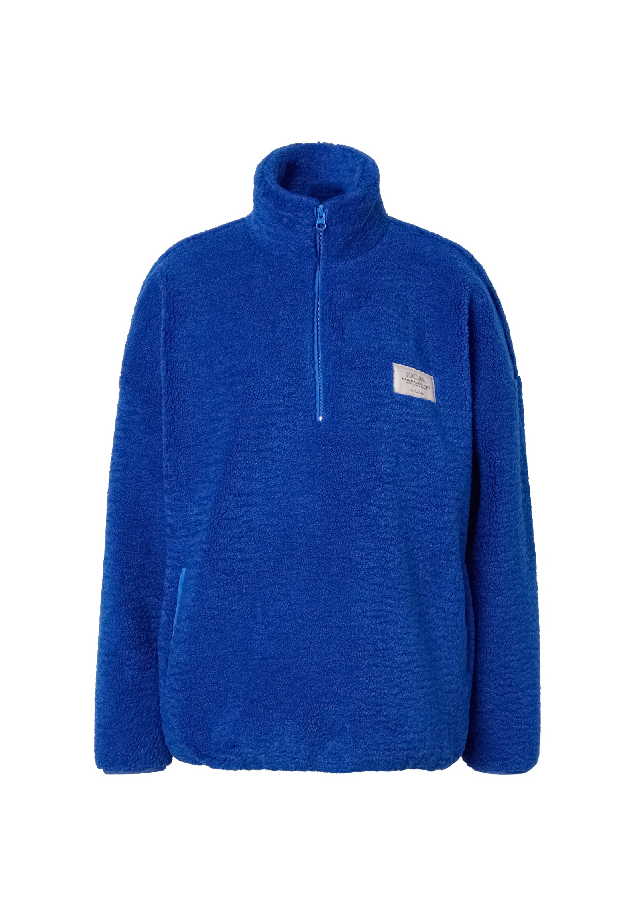 Karo Kauer Pullover in Blau: Vorderseite