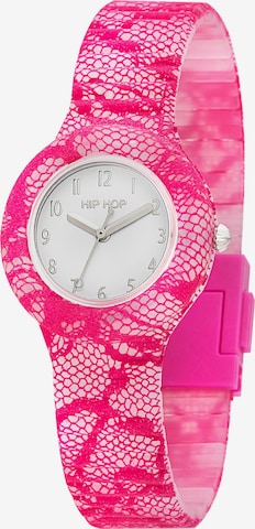Hip Hop Analoog horloge 'Lace' in Roze: voorkant