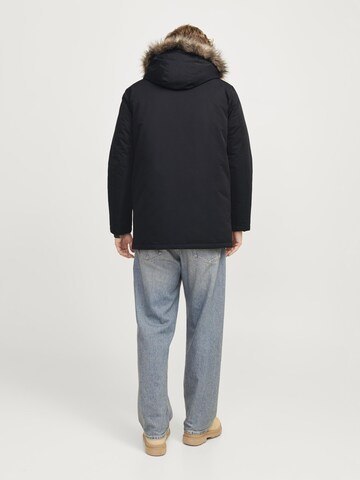 JACK & JONES Winterparka in Zwart