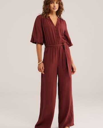 WE Fashion Kombinezon | rdeča barva: sprednja stran