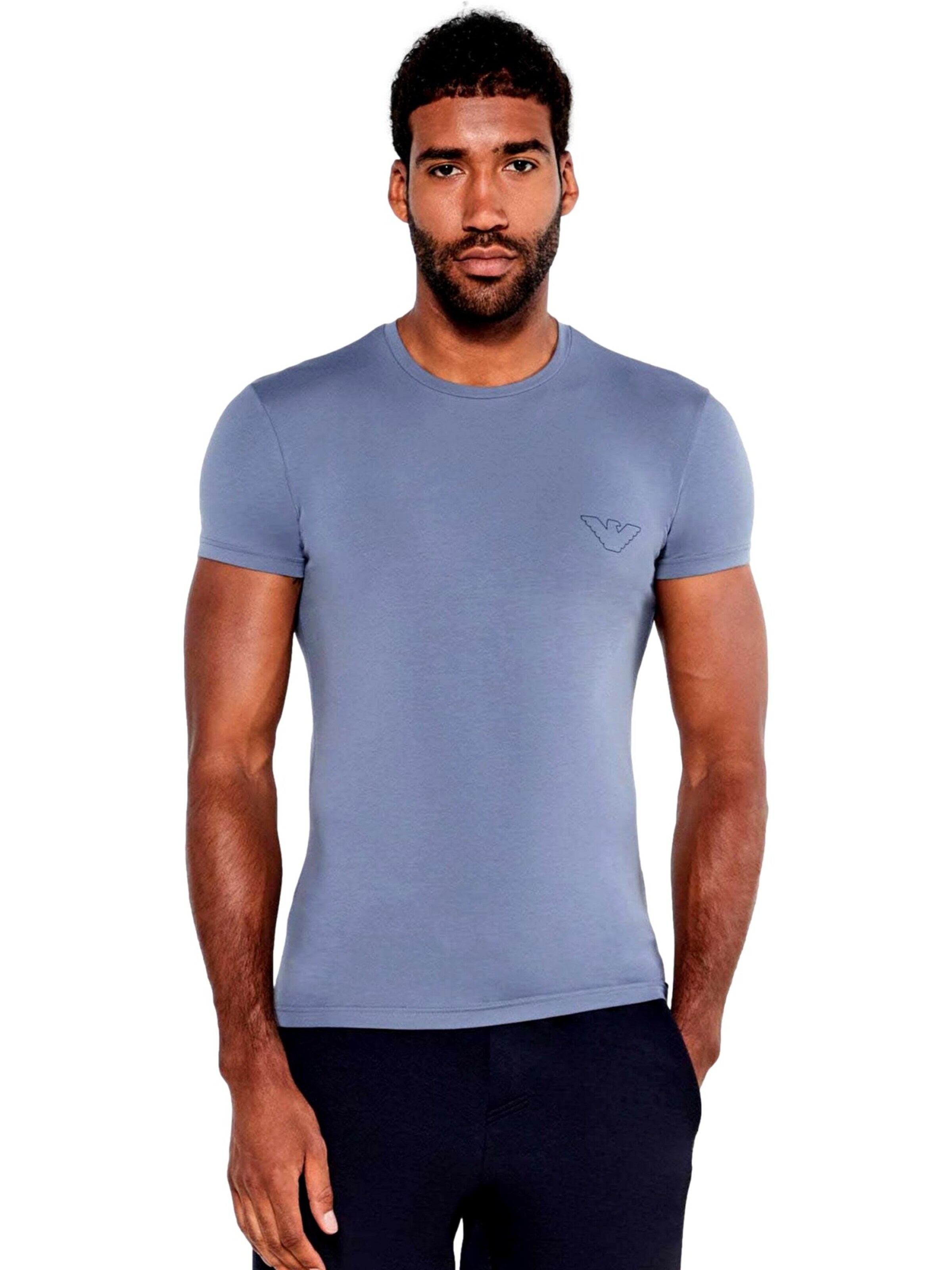 Emporio Armani Shirt in Blauw: voorkant