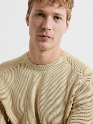 SELECTED HOMME Sweater 'OWN' in Beige