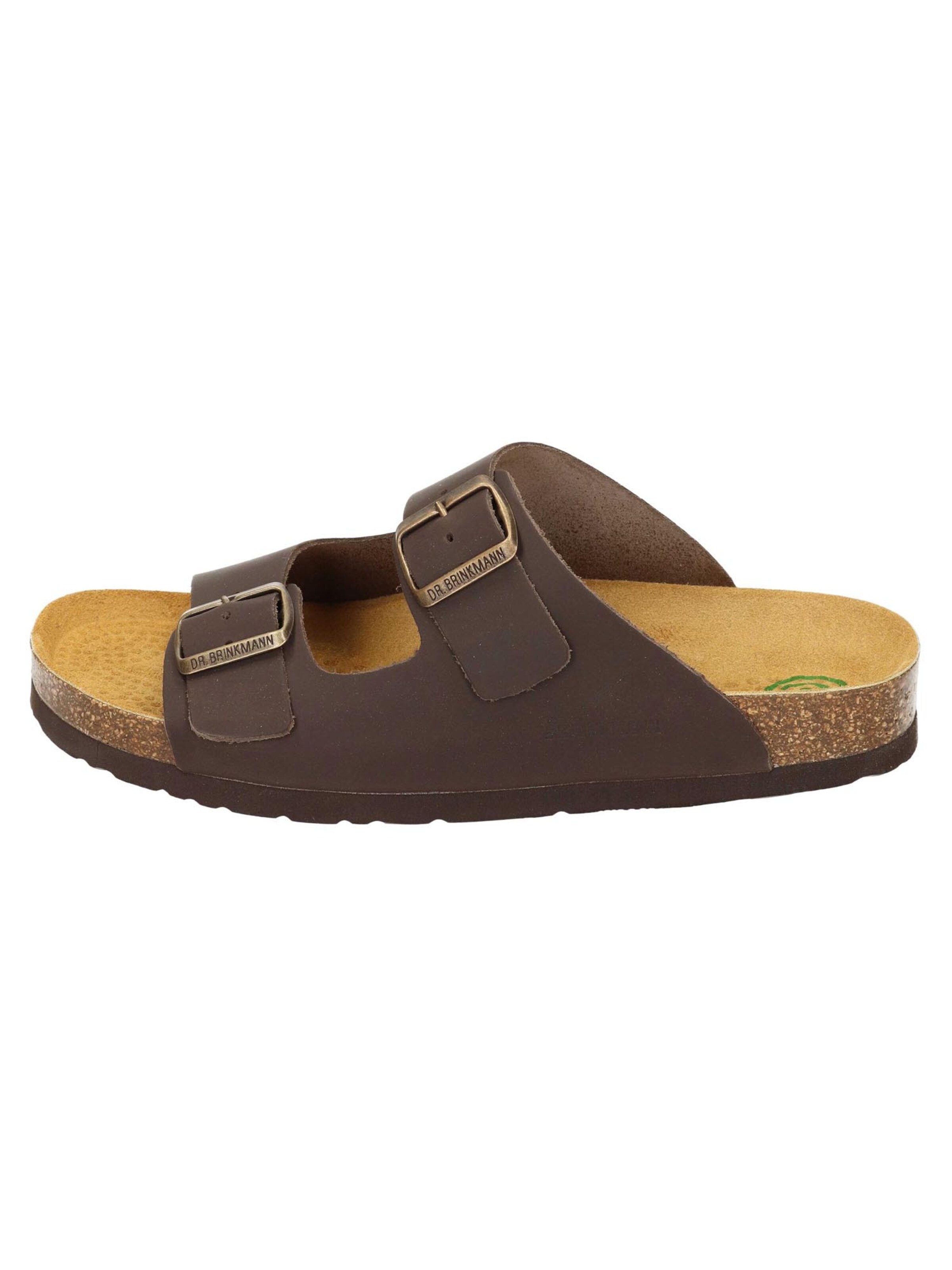 DR. BRINKMANN Pantolette 'Bonillo'‌‌‌‌‌ in Braun: Vorderseite