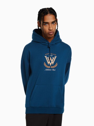 Bershka Sweatshirt in Blau: Vorderseite