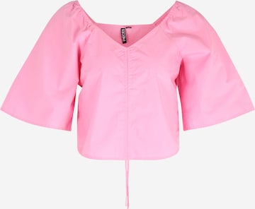 Pieces Tall Shirt in Roze: voorkant