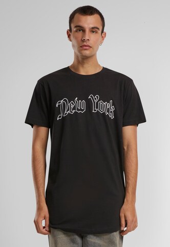 MT Men Shirt 'New York' in Black: front
