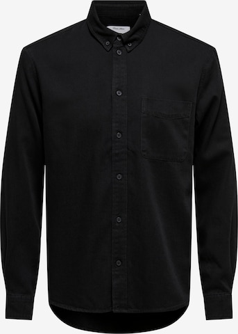 Only & Sons Skjorte i sort: forside