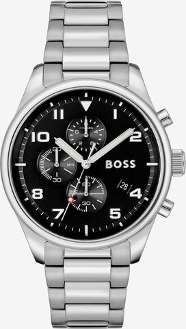 juoda BOSS Analoginis (įprasto dizaino) laikrodis: priekis