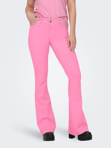 ONLY Flared Jeans 'CHERYL' in Pink: front