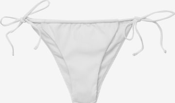 Pull&Bear Bikini Bottoms in White: front