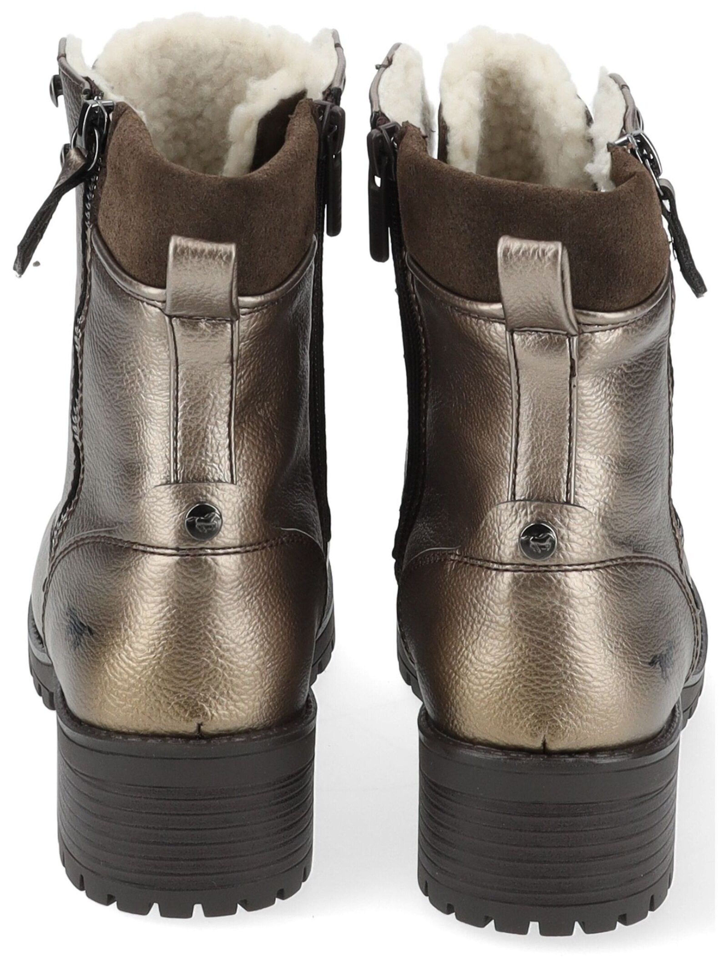 MUSTANG Lace-up bootie in Gold