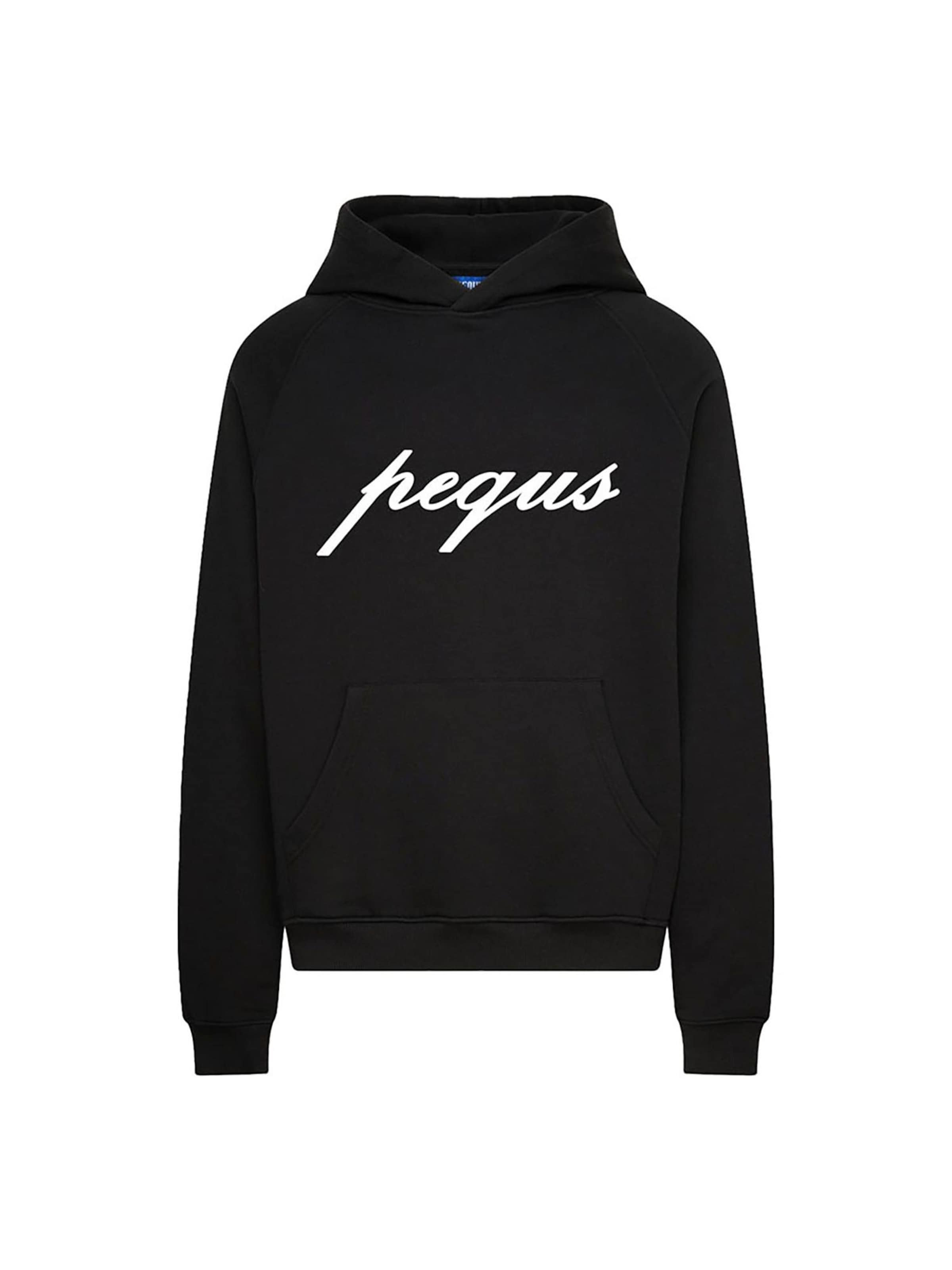 Pequs Sweatshirt 'Front Logo' in Black: front