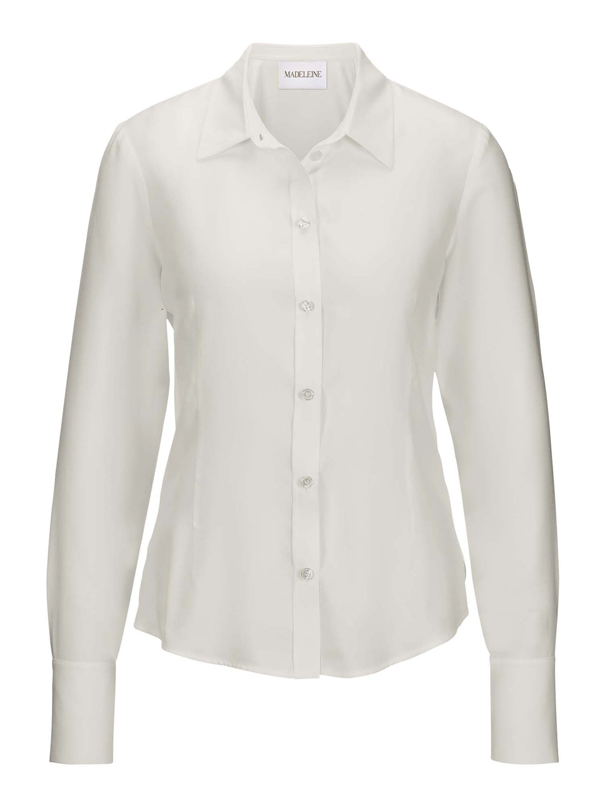 MADELEINE Bluse in Weiß: Vorderseite