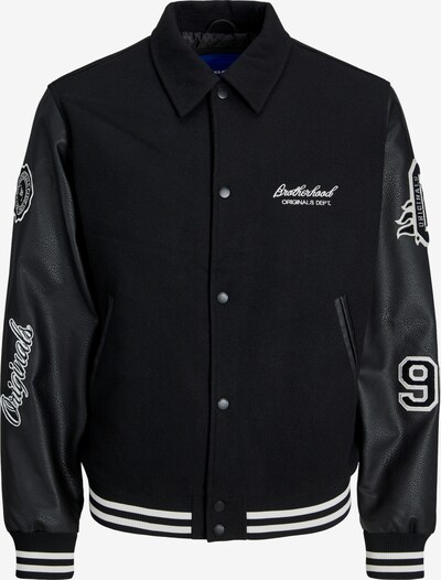 Giacca di mezza stagione 'Varsity' JACK & JONES di colore nero / bianco, Visualizzazione prodotti