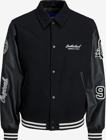 JACK & JONES Демисезонная куртка 'Varsity' в Черный: спереди