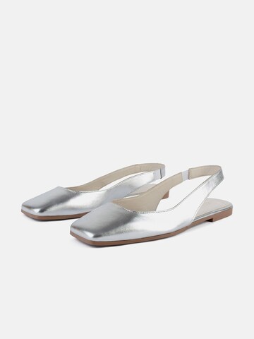 Mocassin 'WESTCOAST' L37 HANDMADE SHOES en argent