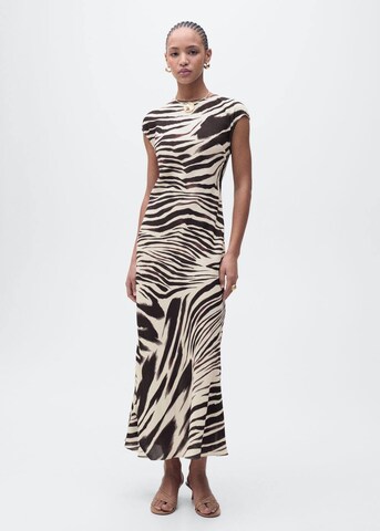 MANGO Dress 'ZEBRI' in Beige: front