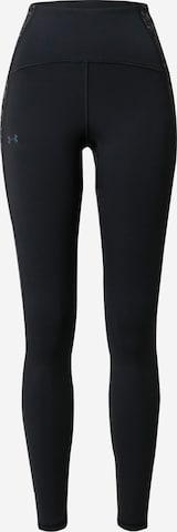 UNDER ARMOUR Skinny Workout Pants 'Novelty' in Black: front