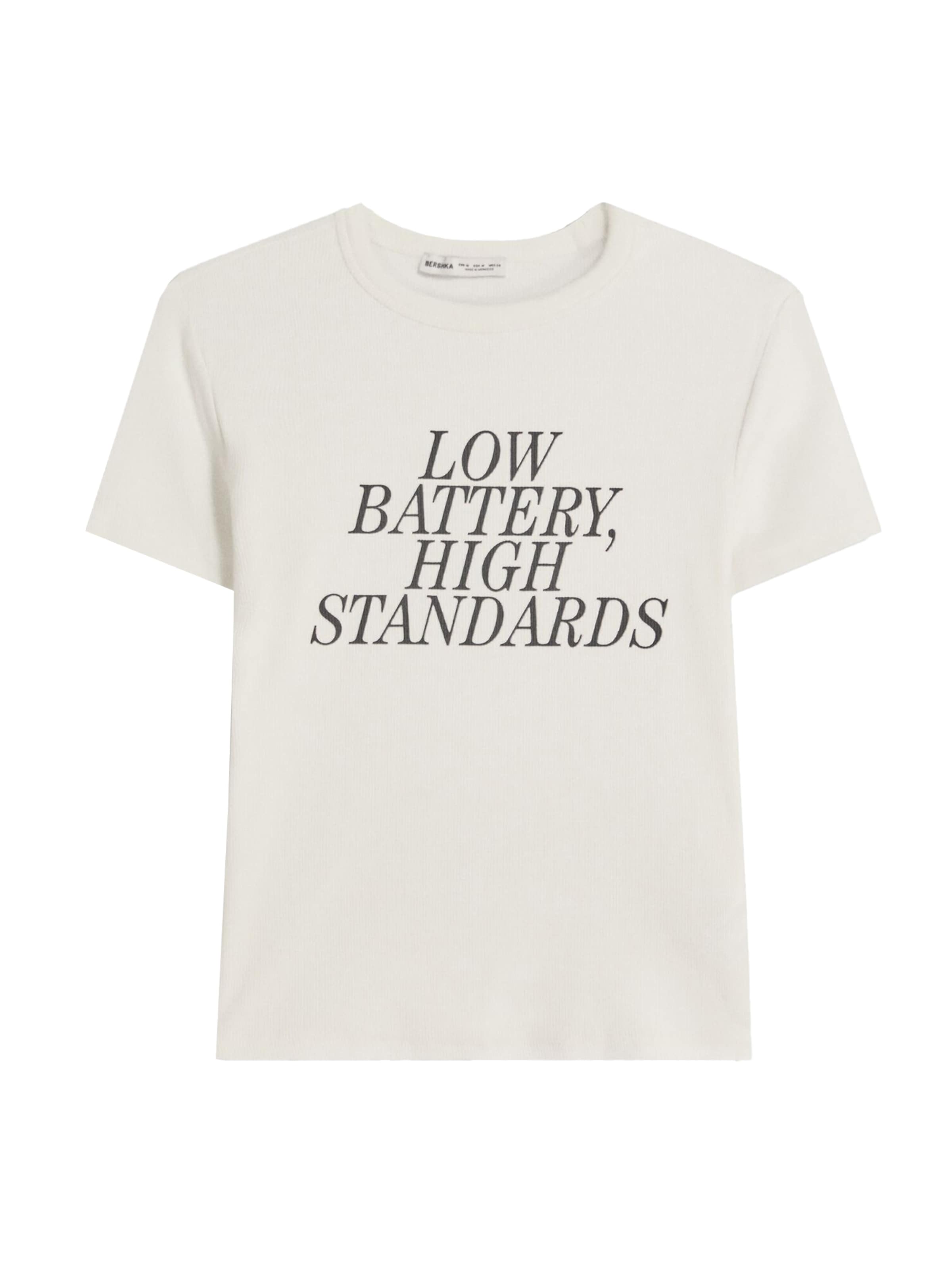 Bershka Shirt in Beige: voorkant