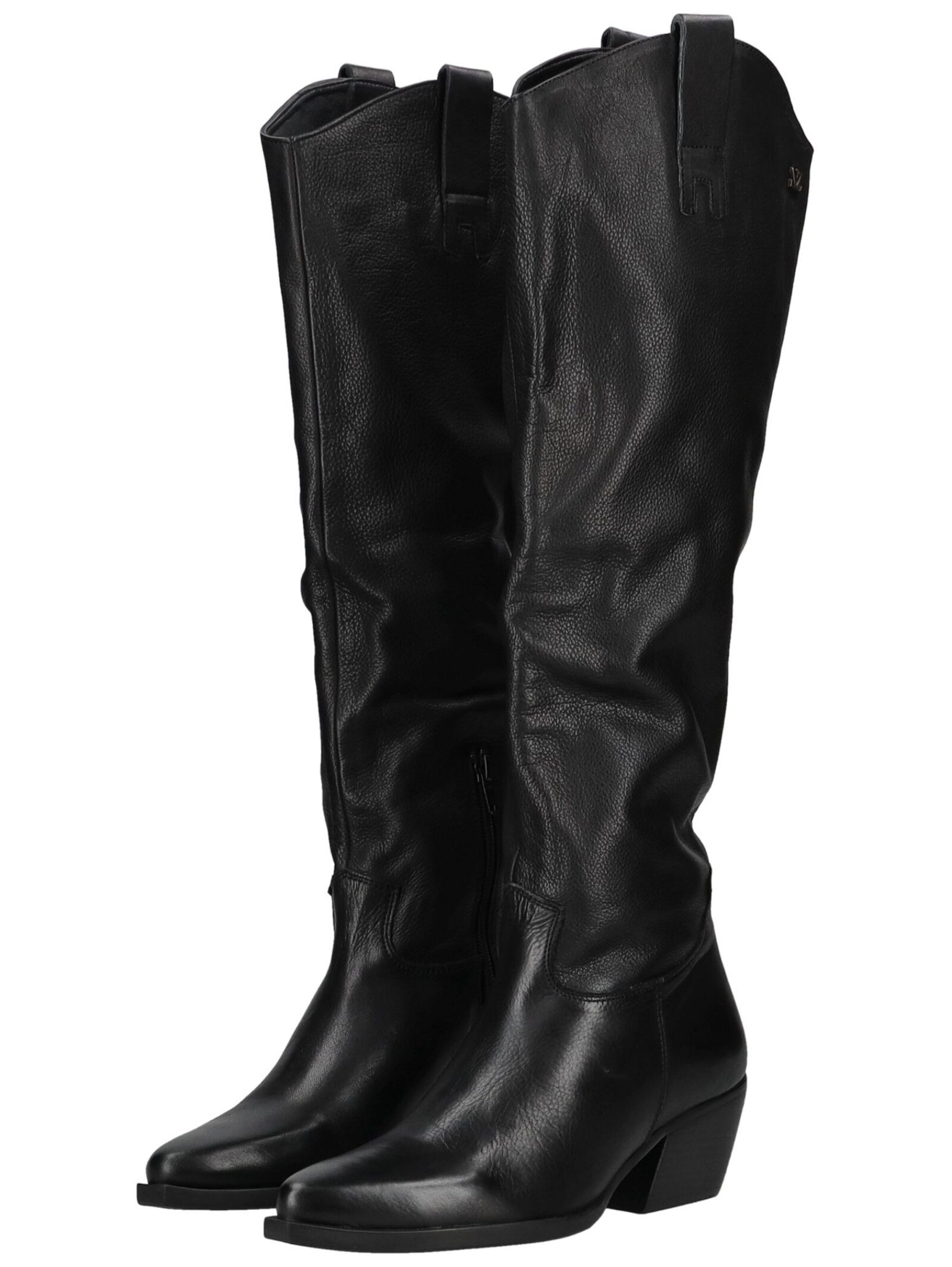 LAZAMANI Cowboy Boots in Black