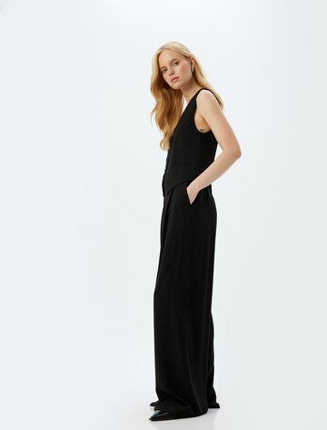 Koton Wide leg Pleat-front trousers in Black