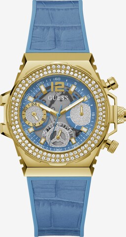 GUESS Analoog horloge ' FUSION ' in Blauw: voorkant